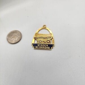 Vintage Pioneer Village Minden Nebraska Charm/Pendant signed Fort